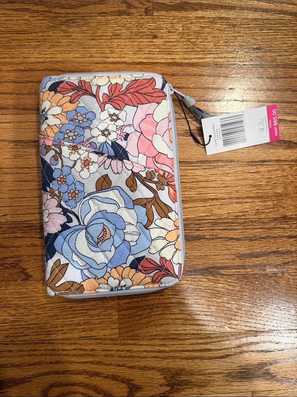 NWT Vera Bradley family travel wallet in Aloha blooms